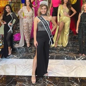 Black Jumpsuit with silver studs